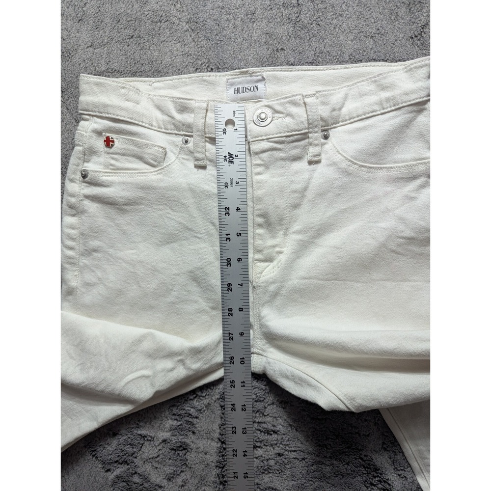 Hudson Blair High Rise Super Skinny Ankle Jeans Women's Size 25 White - Picture 8 of 14